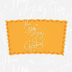 Image showing Holiday greetings lettering