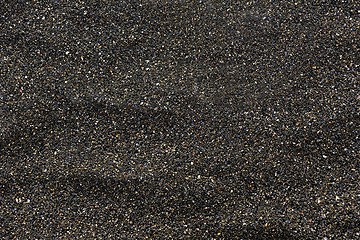 Image showing Pile of Black islandic sand