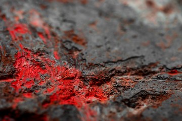 Image showing Rusty old steel Closeup photo