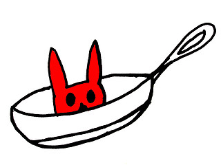 Image showing rabbit in a pan