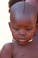 Image showing Unidentified child Himba tribe in Namibia