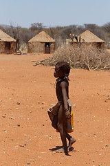 Image showing Unidentified child Himba tribe in Namibia