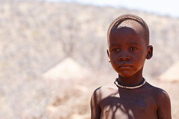 Image showing Unidentified child Himba tribe in Namibia