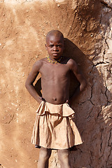 Image showing Unidentified child Himba tribe in Namibia