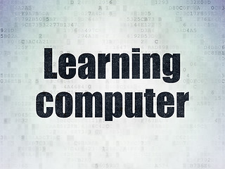 Image showing Education concept: Learning Computer on Digital Paper background