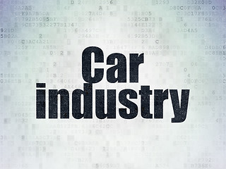 Image showing Industry concept: Car Industry on Digital Paper background