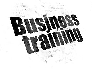 Image showing Learning concept: Business Training on Digital background