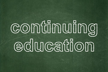 Image showing Studying concept: Continuing Education on chalkboard background