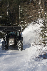 Image showing cleaning the road