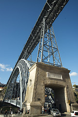 Image showing EUROPE PORTUGAL PORTO RIBEIRA PONTE DE DOM LUIS