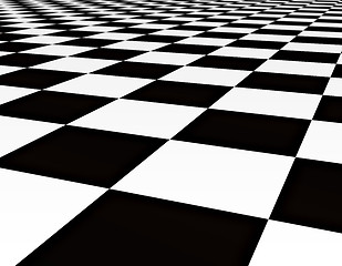 Image showing black and white tiles