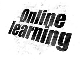 Image showing Learning concept: Online Learning on Digital background