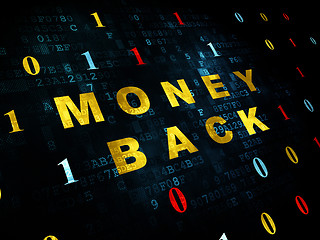 Image showing Business concept: Money Back on Digital background