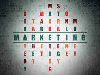 Image showing Marketing concept: Marketing in Crossword Puzzle