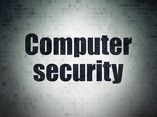 Image showing Protection concept: Computer Security on Digital Paper background