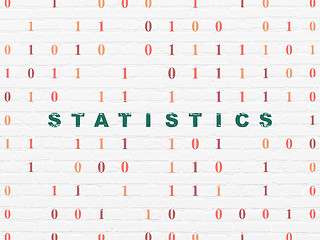 Image showing Finance concept: Statistics on wall background