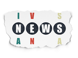 Image showing News concept: News in Crossword Puzzle