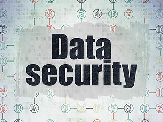 Image showing Privacy concept: Data Security on Digital Paper background