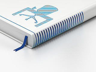 Image showing Business concept: closed book, Office on white background