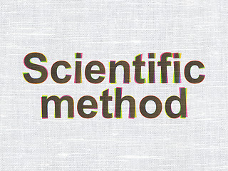 Image showing Science concept: Scientific Method on fabric texture background