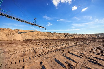 Image showing Large excavator machine in the mine