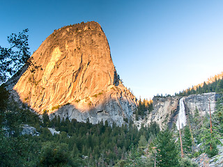 Image showing Sunset in Yosemite park