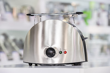 Image showing Shiny metallic toaster