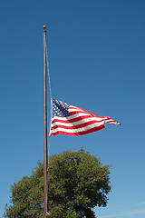 Image showing Half staff