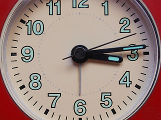 Image showing Detail of a clock