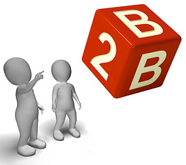 Image showing B2b Dice As A Sign Of Partnership