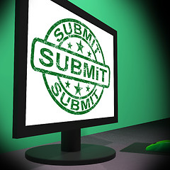 Image showing Submit Monitor Shows Apply Submission Or Application