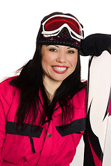 Image showing Happy Ski Girl