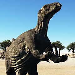 Image showing Huge prehistoric dinosaur