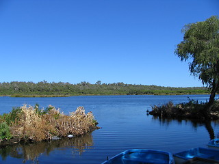Image showing blue lake
