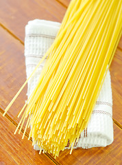 Image showing raw spaghetti