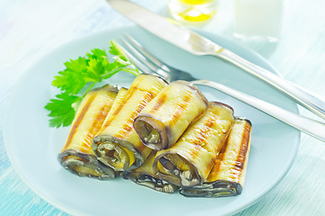 Image showing eggplant rolls