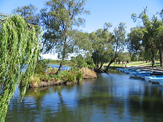 Image showing blue, lake