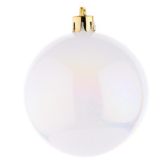 Image showing White Christmas bauble