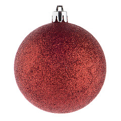 Image showing Red Christmas bauble