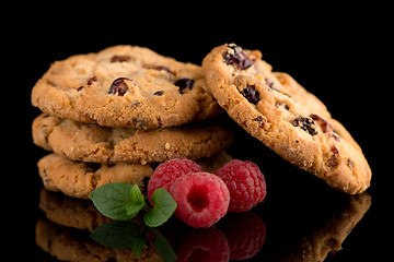 Image showing Dried fruits chip cookies 