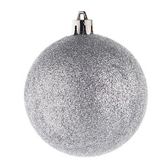 Image showing Silver christmas ball