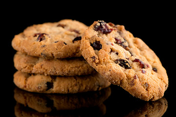 Image showing Dried fruits chip cookies 