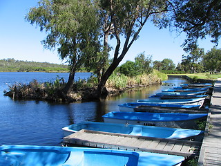Image showing blue lake
