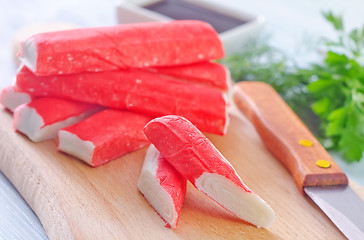 Image showing crab sticks