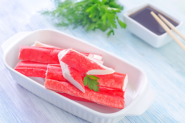 Image showing crab sticks