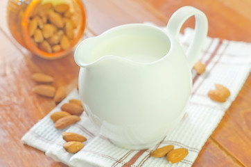 Image showing almond milk