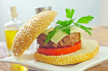 Image showing burgers