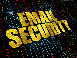 Image showing Security concept: Email Security on Digital background