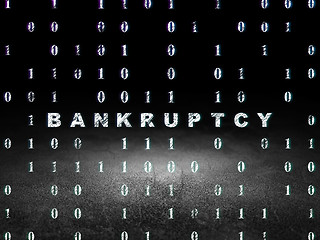 Image showing Business concept: Bankruptcy in grunge dark room