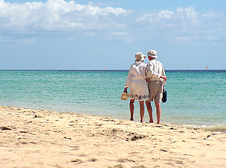 Image showing Walking Couple